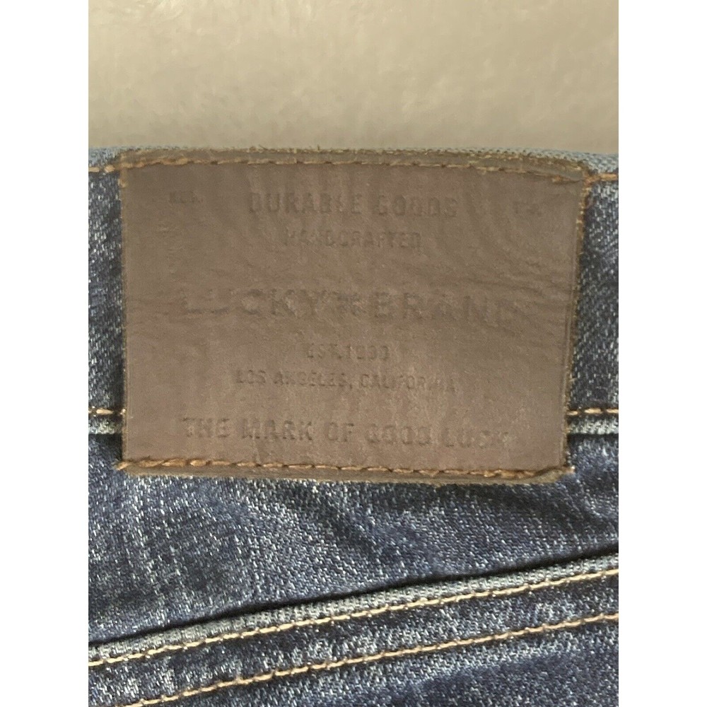 Lucky Brand Lolita Crop Low Rise Raw Hem Jeans Womens Blue Size 29 - Picture 13 of 16